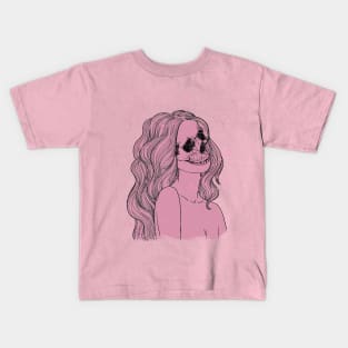 Girl Beauty Skull Kids T-Shirt